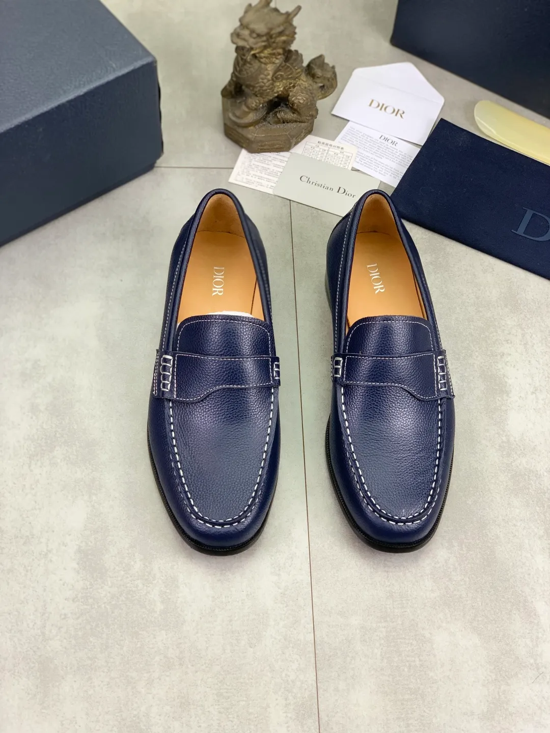 Men's men's shoes 💰P560 new style 💰high version 💎💎💎Dior original version! Top Italian purchasing agent! Men's business casual leather shoes, original imported pebbled calfskin upper, ultimate texture, gentlemanly style, imported water-dyed cowhide inside, top-quality original Italian rubber outsole, first-class workmanship, top quality! Size: 39-44 (45 customized) 3️⃣ colors available
